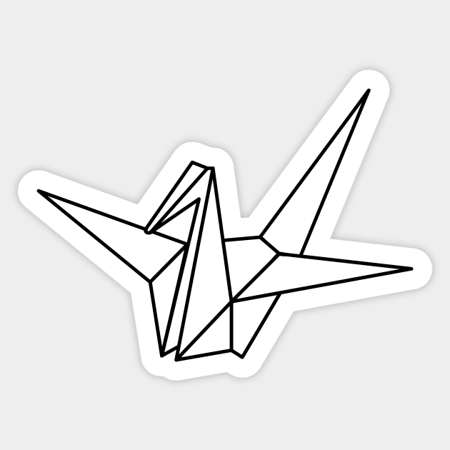 origami crane Sticker by melikeozmen